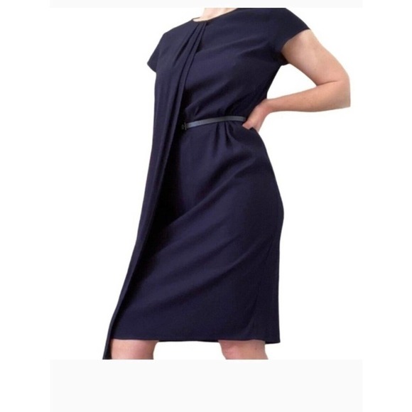 NWT Universal Standard Vesper Workwear Dress Navy Size 4XL - Picture 2 of 8